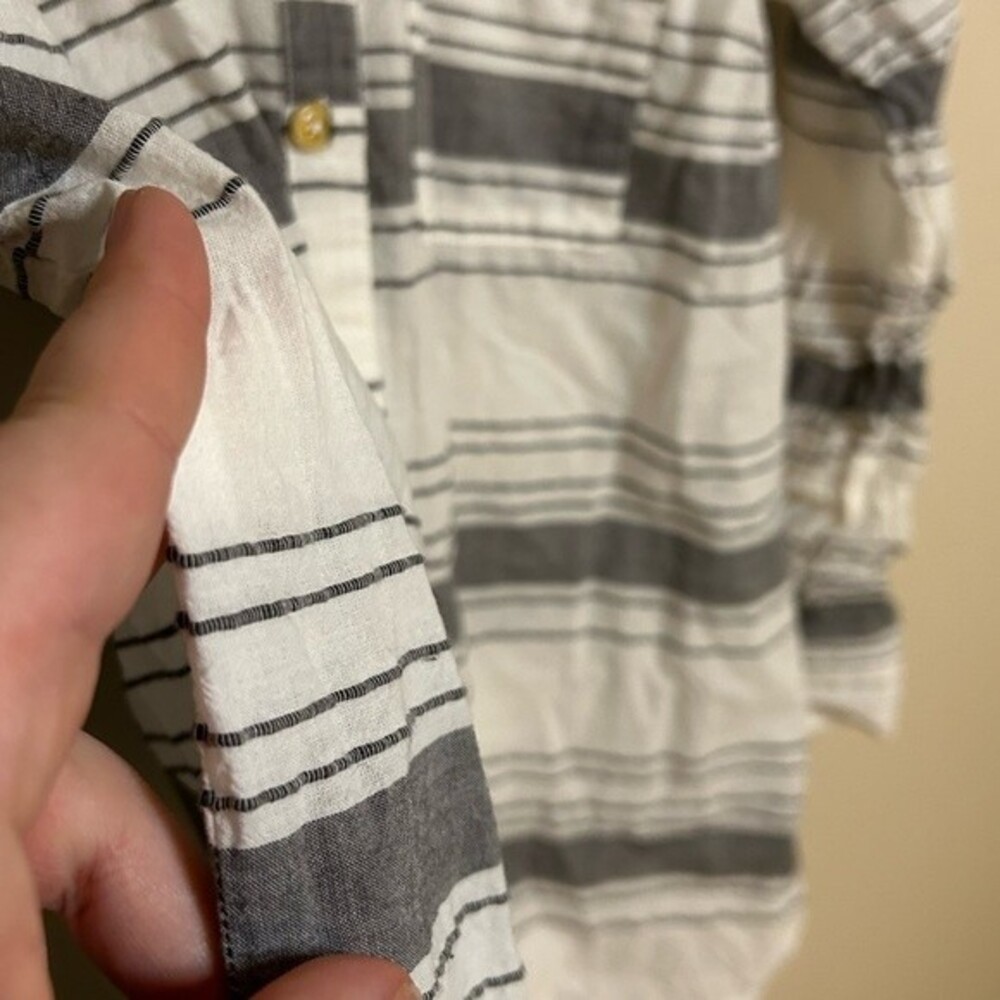 Matilda Jane x Joanna Gaines Striped Textured Button Down Shirt Size XS - Picture 4 of 6
